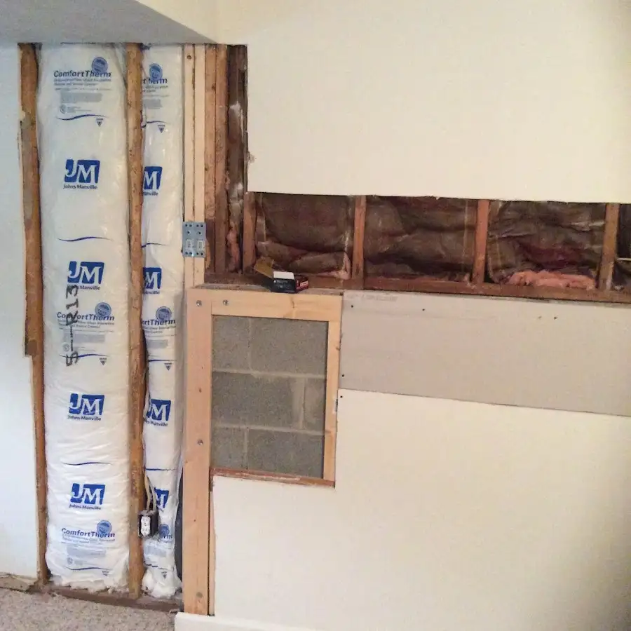 Wall insulation replacement during Structural Drying in Kula